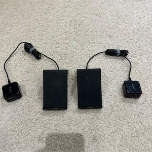 Set of 2 Atomi Qi Wireless Charge Stand Smartphone Chargers